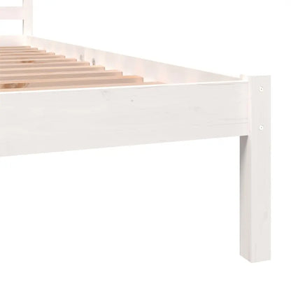 Bed Frame without Mattress White Small Single - Living with Luxury