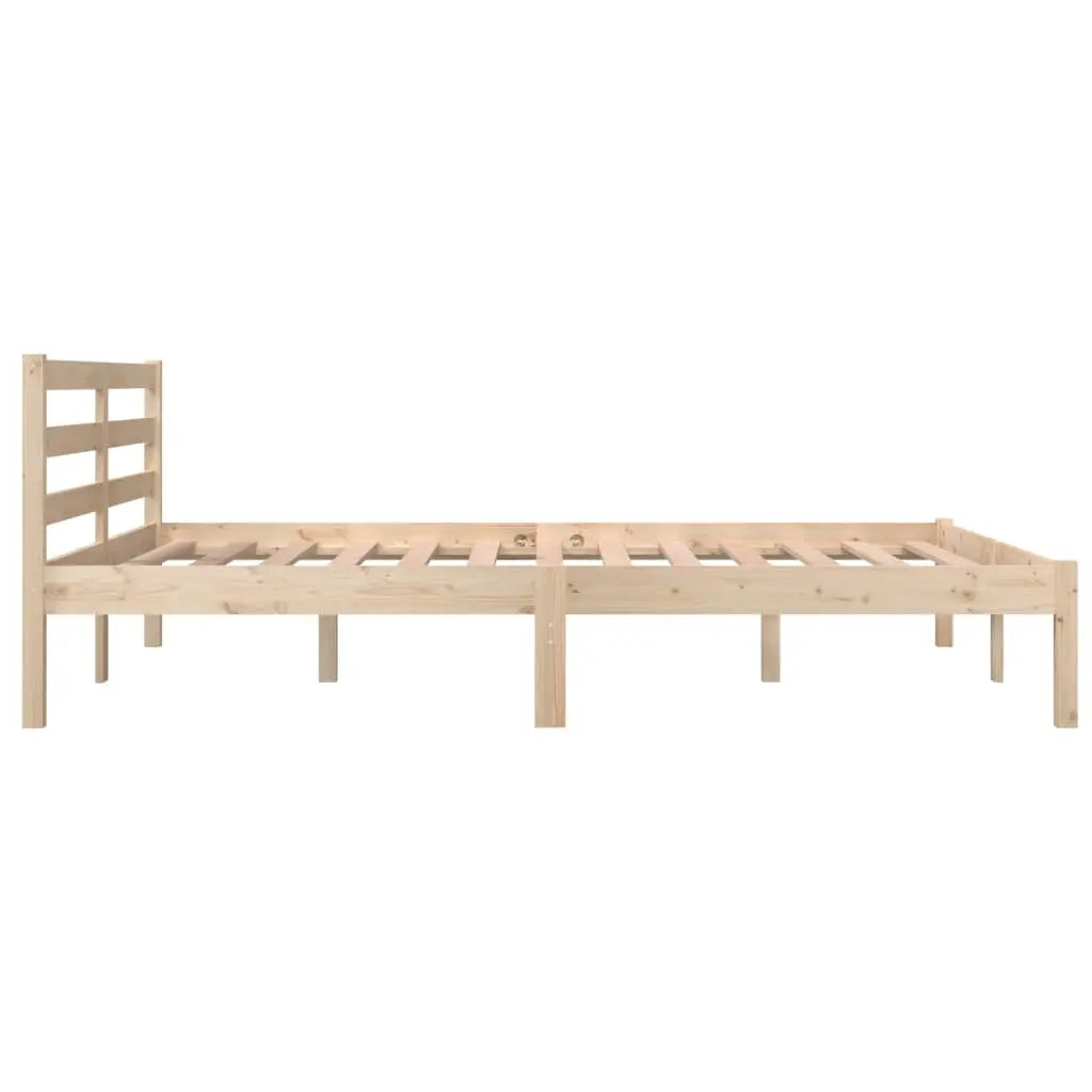 Bed Frame without Mattress Solid Wood Pine - Living with Luxury