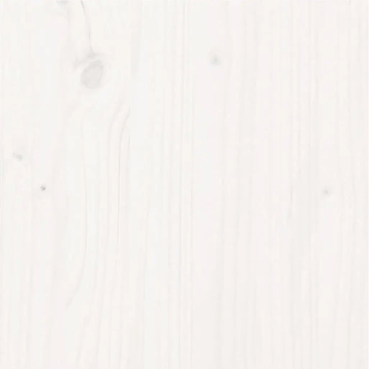 Bed Frame without Mattress White Solid Wood Pine - Living with Luxury