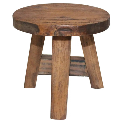 Stool Solid Mahogany Wood - Living with Luxury