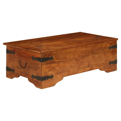 Coffee Table Solid Acacia Wood Honey Finish - Living with Luxury