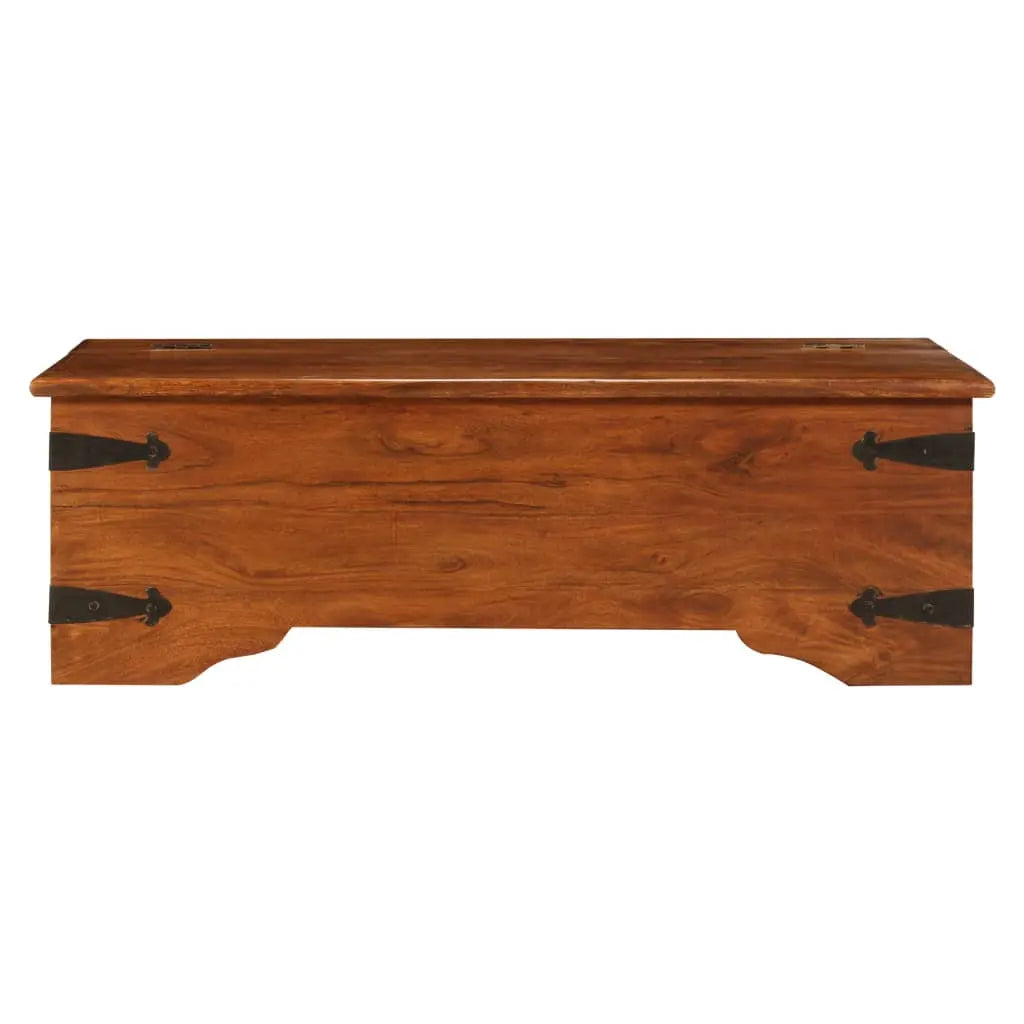 Coffee Table Solid Acacia Wood Honey Finish - Living with Luxury