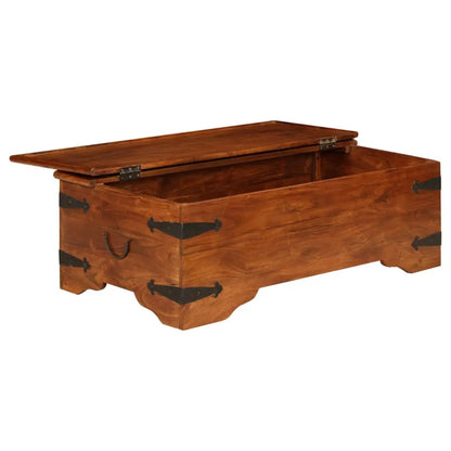 Coffee Table Solid Acacia Wood Honey Finish - Living with Luxury