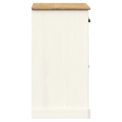 Sideboard with Drawers VIGO White Solid Wood Pine - Living with Luxury