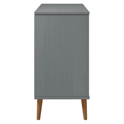 Sideboard MOLDE Grey Solid Wood Pine - Living with Luxury
