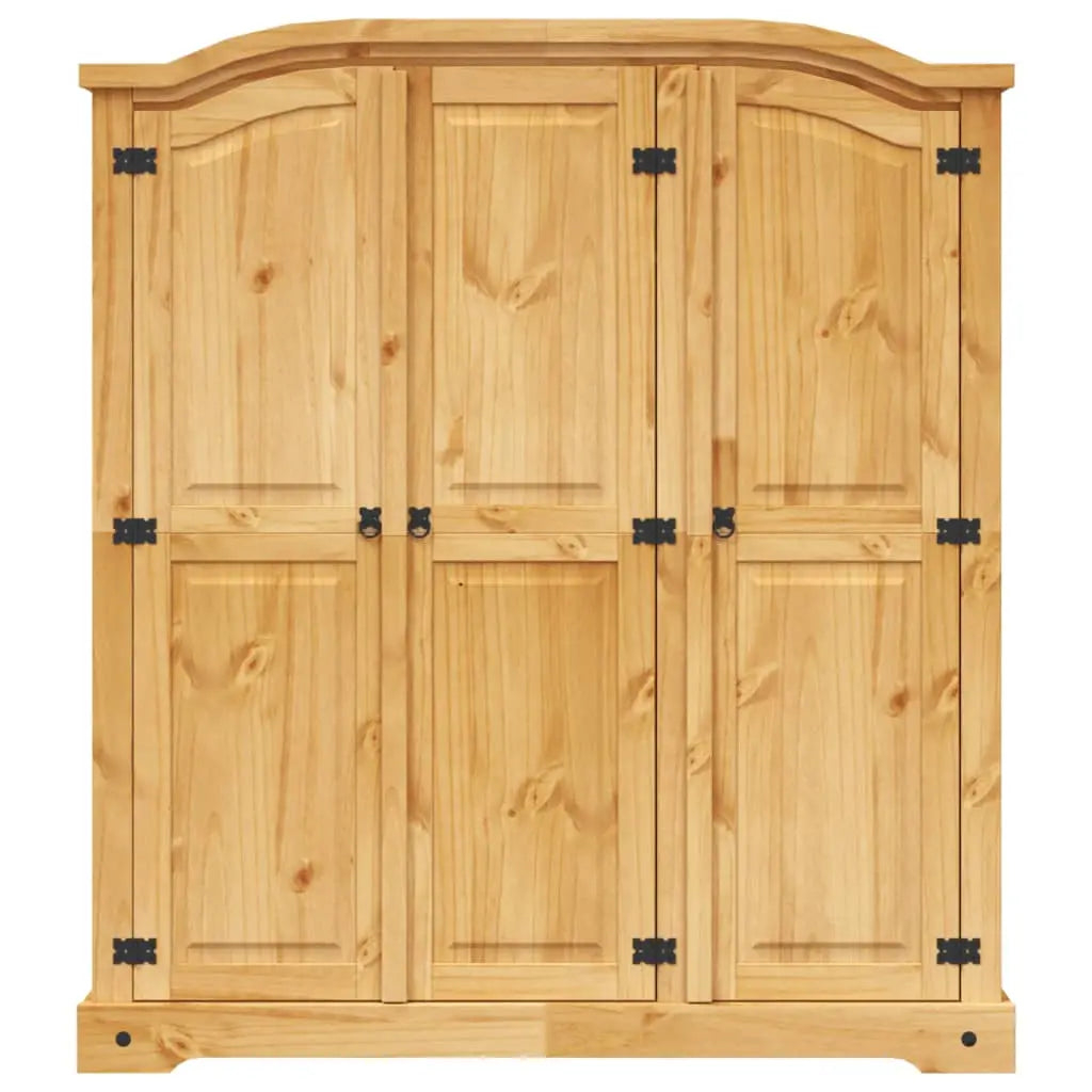 Wardrobe Mexican Pine Corona Range 3 Doors - Living with Luxury