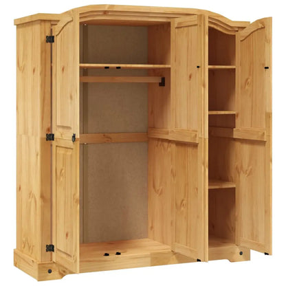 Wardrobe Mexican Pine Corona Range 3 Doors - Living with Luxury