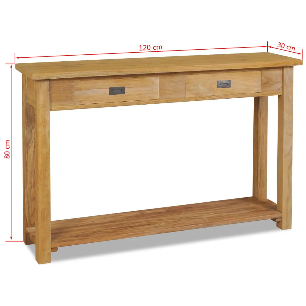 Console Table Solid Teak - Living with Luxury