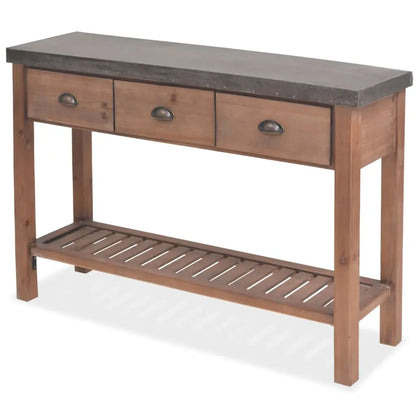 Console Table Solid Fir Wood - Living with Luxury