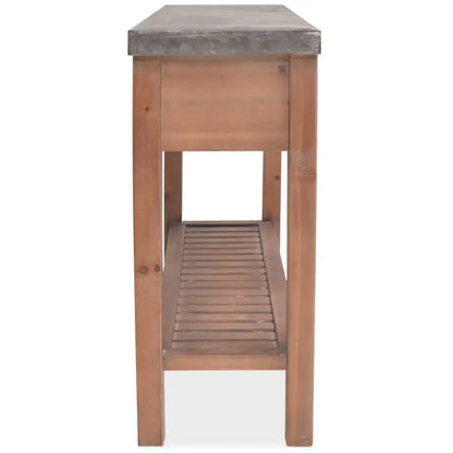 Console Table Solid Fir Wood - Living with Luxury