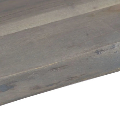 Coffee Table with Live Edges Grey Solid Acacia Wood - Living with Luxury