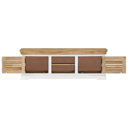 TV Cabinet Solid Mango Wood Living with Luxury