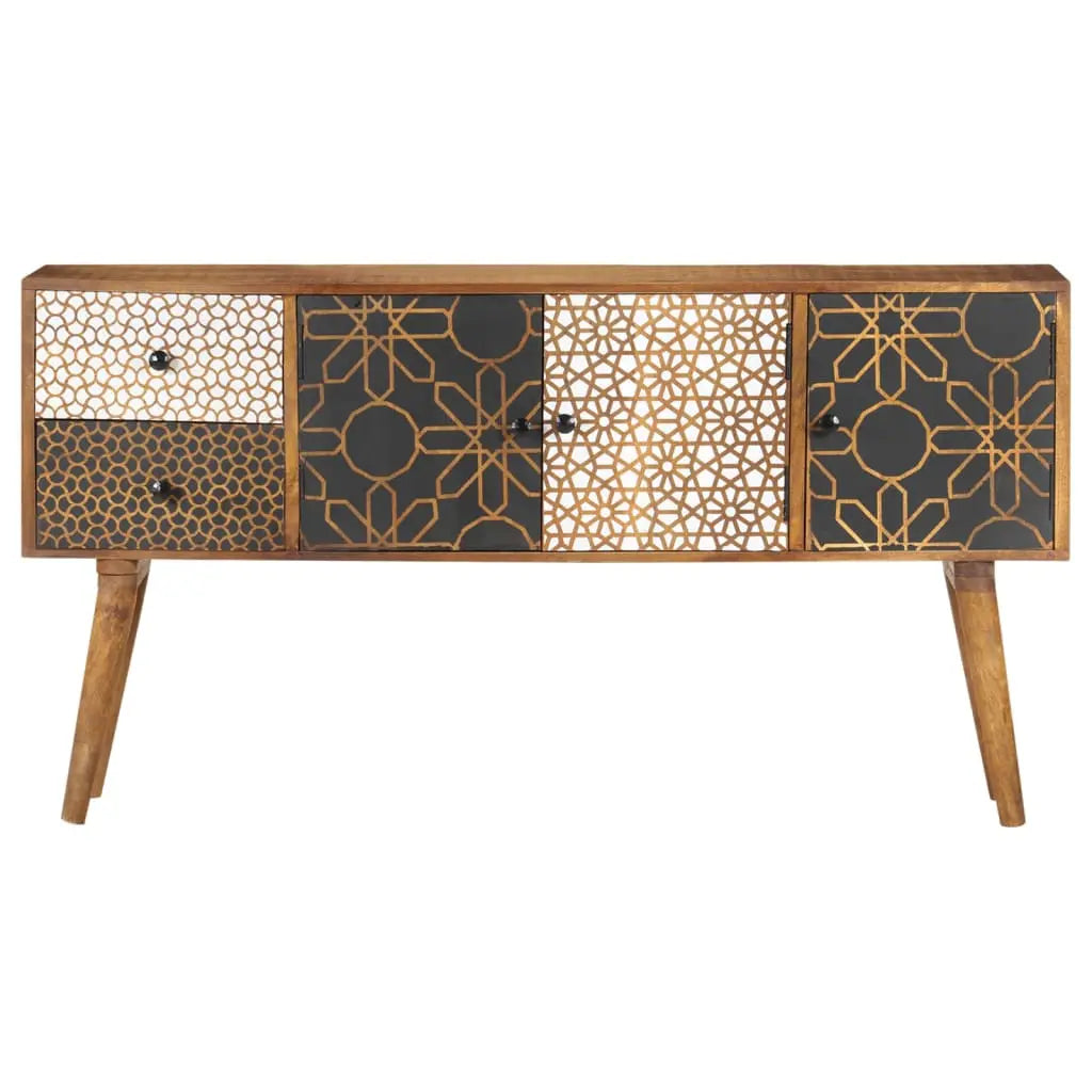 Sideboard with Printed Pattern Solid Mango Wood - Living with Luxury