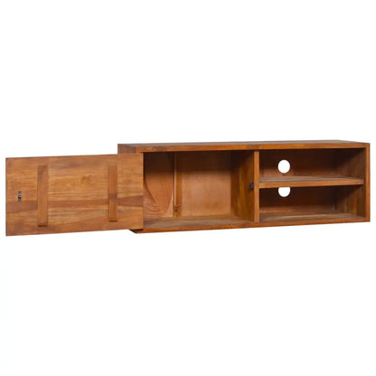 Wall-mounted TV Cabinet Solid Teak Wood - Living with Luxury