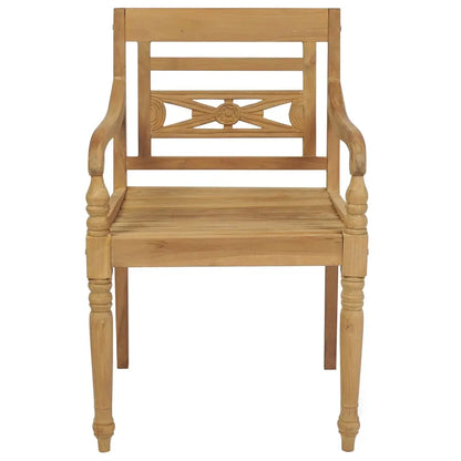 Batavia Chairs 4 pcs Solid Teak Wood - Living with Luxury