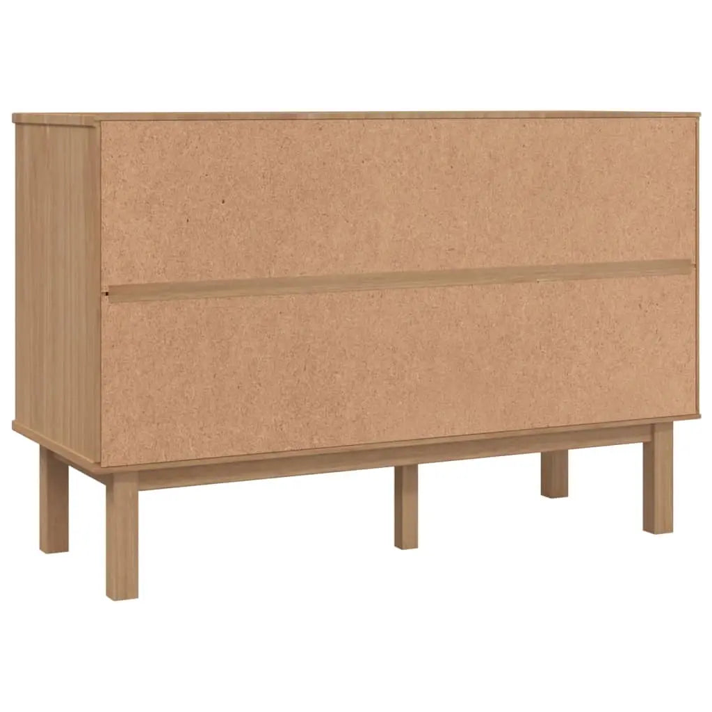 Drawer Cabinet OTTA Brown&White Solid Wood Pine - Living with Luxury