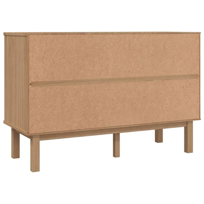 Drawer Cabinet OTTA Brown&White Solid Wood Pine - Living with Luxury