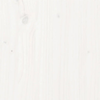 Bed Frame without Mattress White Solid Wood Pine - Living with Luxury