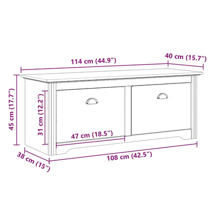 Hallway Bench BODO Grey - Living with Luxury