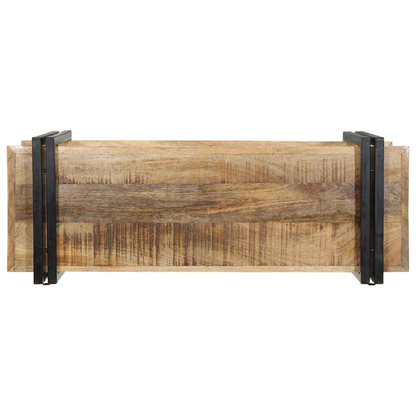 Wall Shelf Solid Rough Wood Mango Living with Luxury