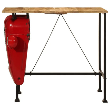 7 Piece Bar Set Solid Wood Mango Living with Luxury