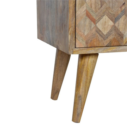 Assorted Oak-ish Bedside Living with Luxury