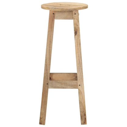Bar Stools 2 pcs Solid Mango Wood Living with Luxury