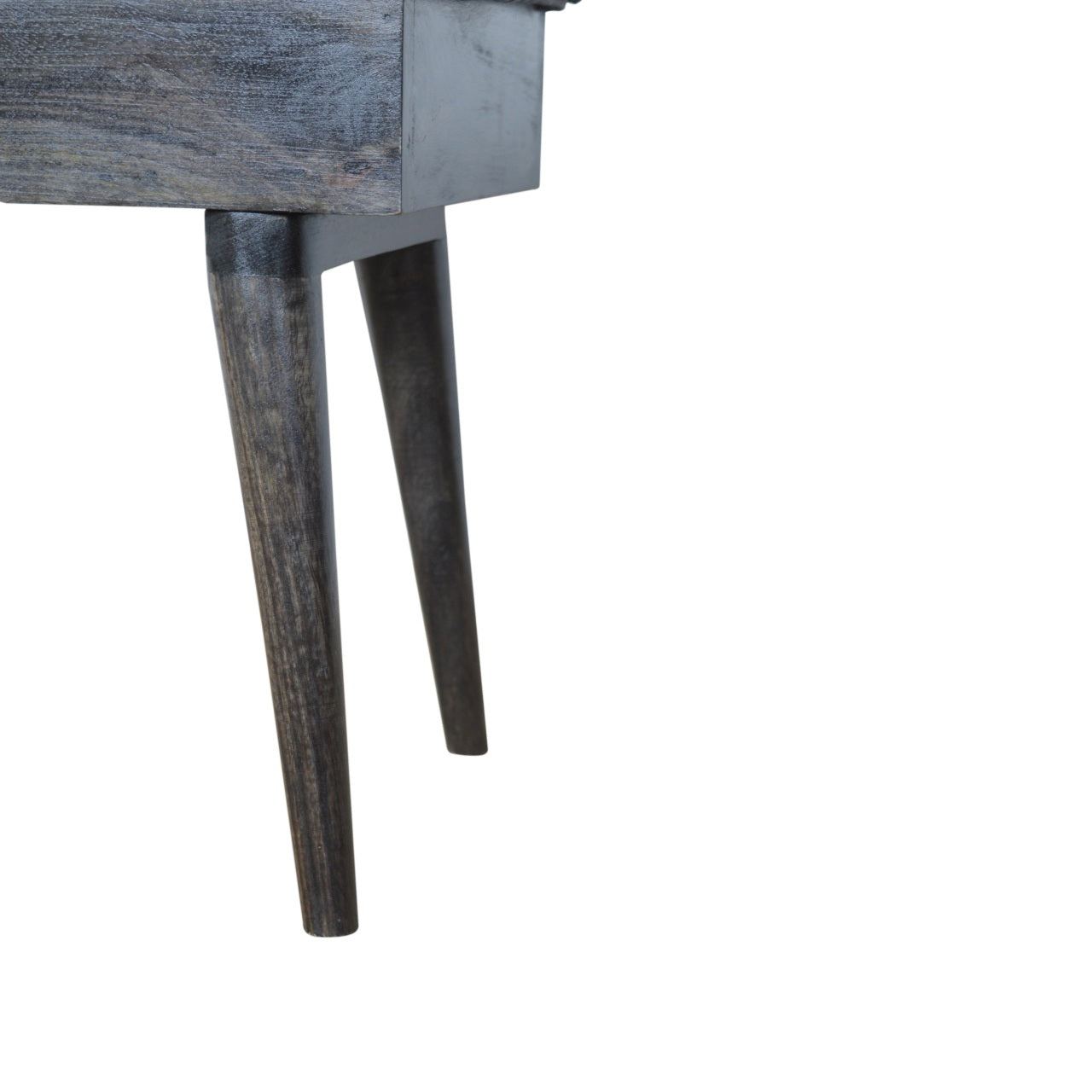Black Tweed Storage Bench - Living with Luxury
