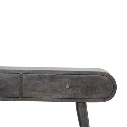 Ash Black Curve Console Table Living with Luxury