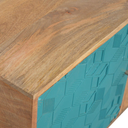 Acadia Teal Cabinet with Drawers Living with Luxury