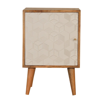 Acadia White Door Bedside Living with Luxury