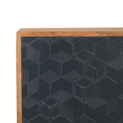 Acadia Black Bedside Living with Luxury