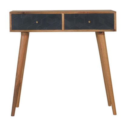 Acadia Black Console Table Living with Luxury