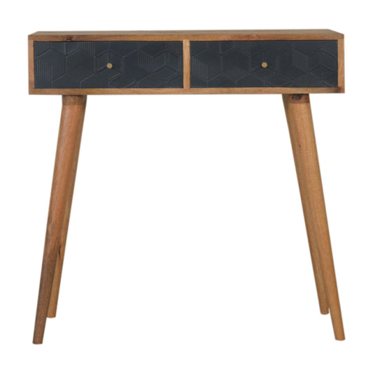 Acadia Black Console Table Living with Luxury