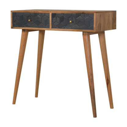 Acadia Black Console Table Living with Luxury