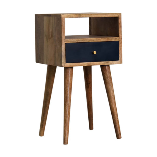 Mini Navy Blue Hand Painted Bedside - Living with Luxury