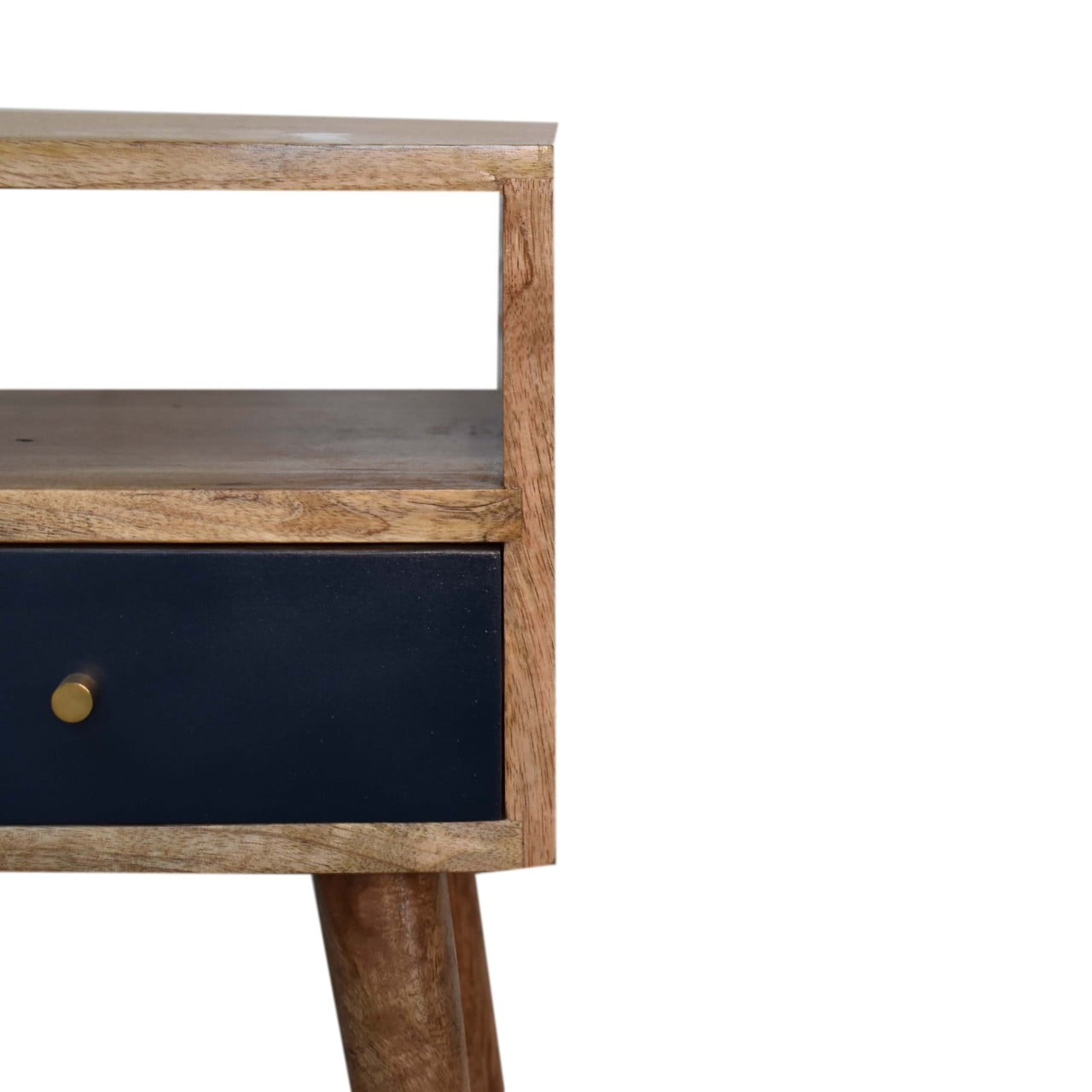 Mini Navy Blue Hand Painted Bedside - Living with Luxury