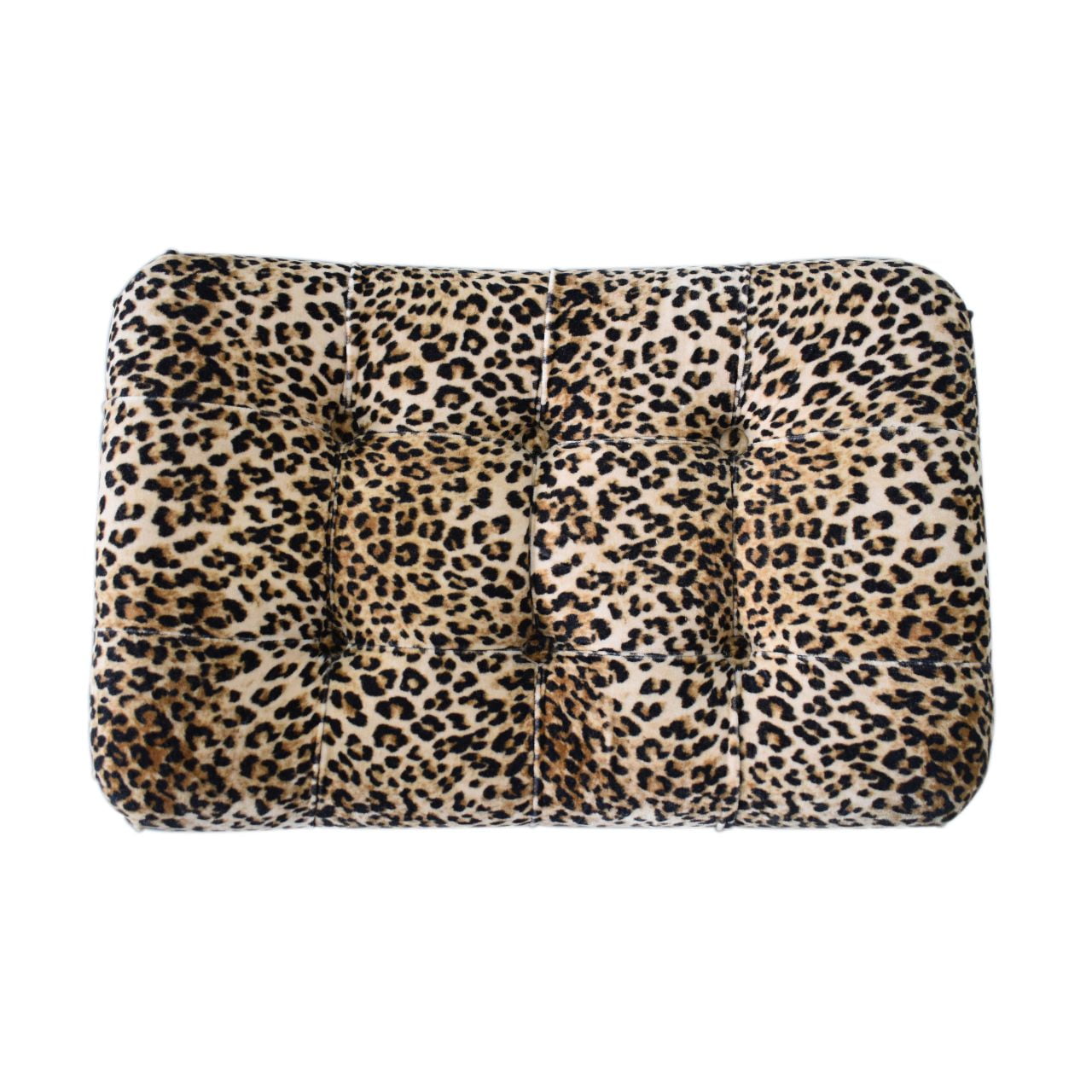 Leopard Print Curved Bench - Living with Luxury