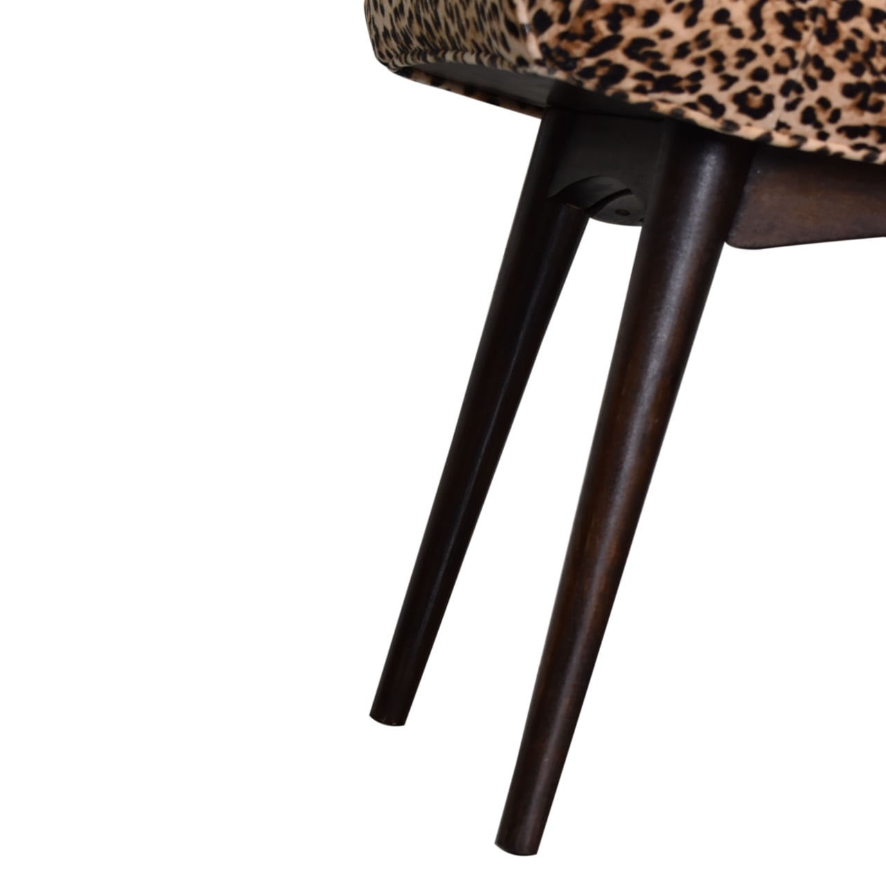 Leopard Print Curved Bench - Living with Luxury