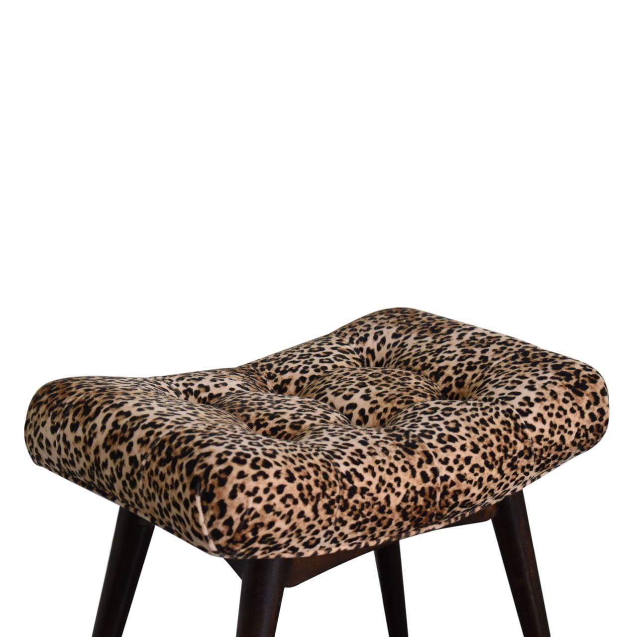 Leopard Print Curved Bench - Living with Luxury