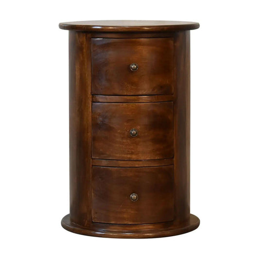 3 Drawer Chestnut Drum - Living with Luxury