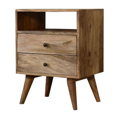 Classic Oak-ish Bedside - Living with Luxury