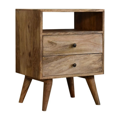 Classic Oak-ish Bedside - Living with Luxury