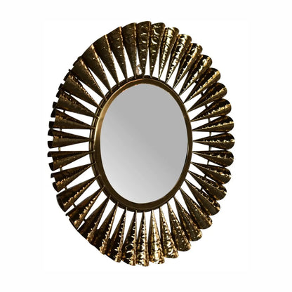Brass Coned Mirror - Living with Luxury
