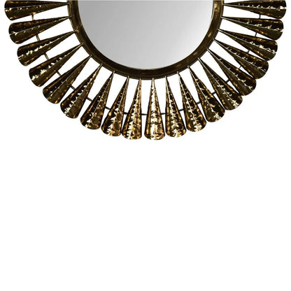 Brass Coned Mirror - Living with Luxury