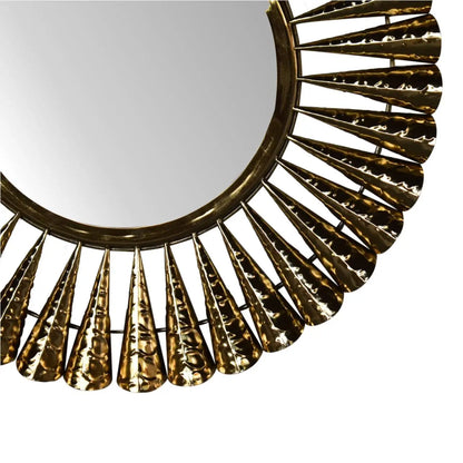 Brass Coned Mirror - Living with Luxury