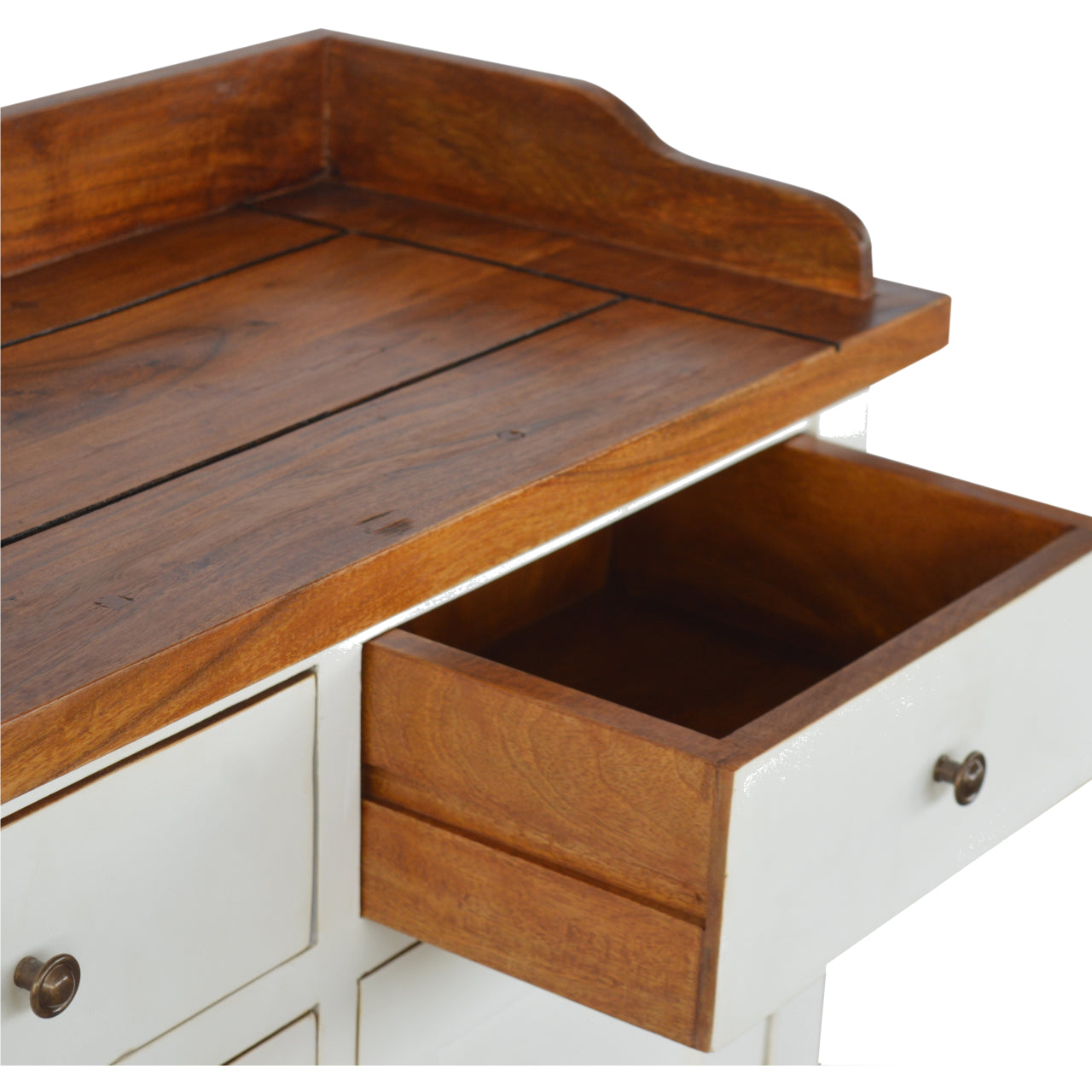 Country Two Tone Kitchen Cabinet - Living with Luxury