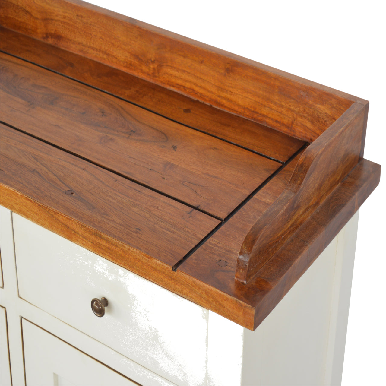 Country Two Tone Kitchen Cabinet - Living with Luxury