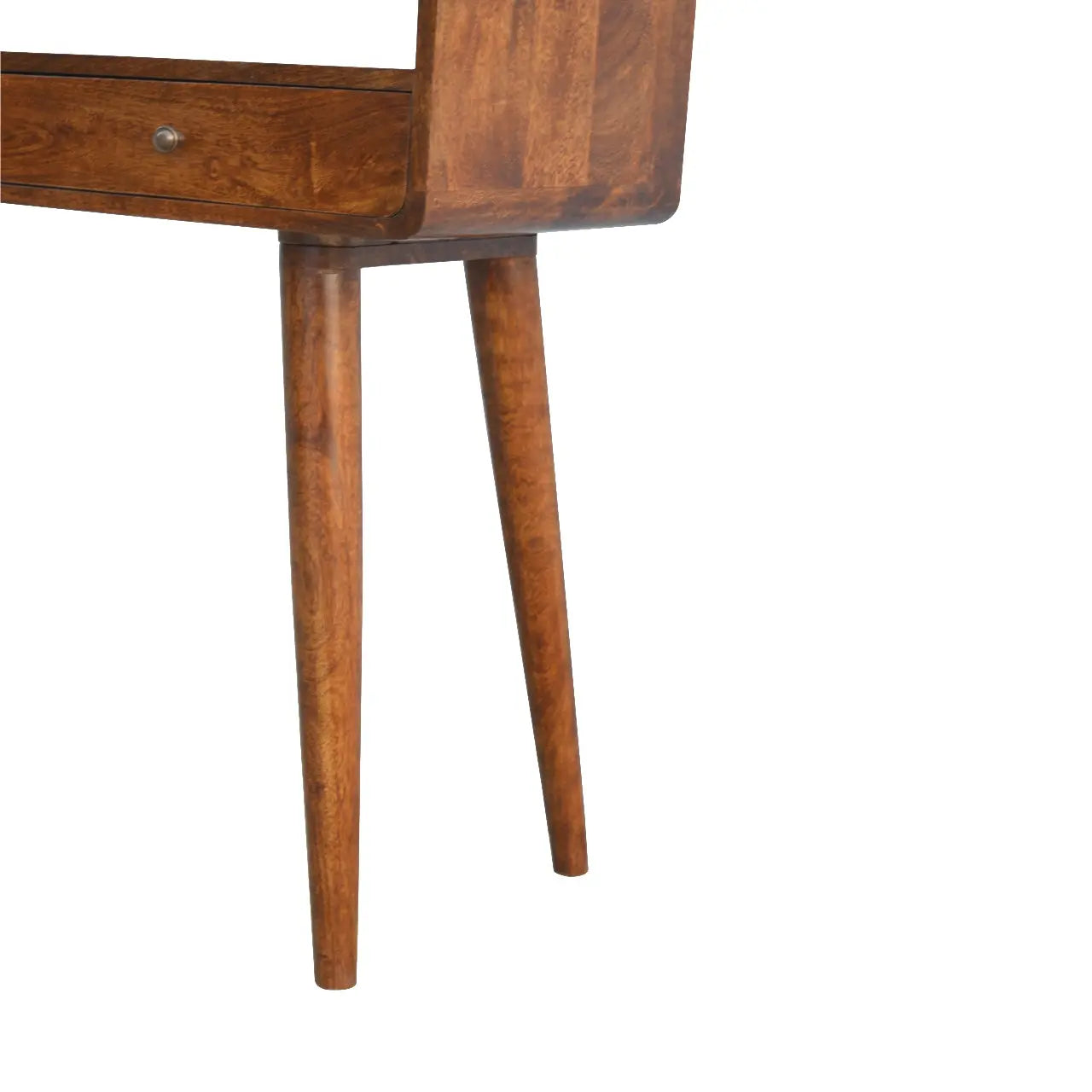 Curved Chestnut Console Table - Living with Luxury