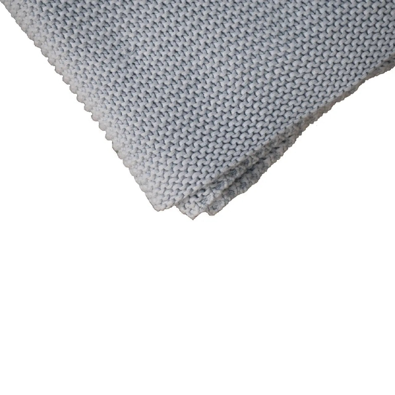 Double Blue Knit Throw - Living with Luxury